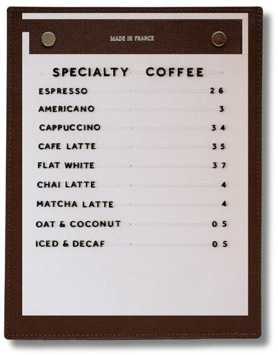 Porte Menu Design - A5 & A4